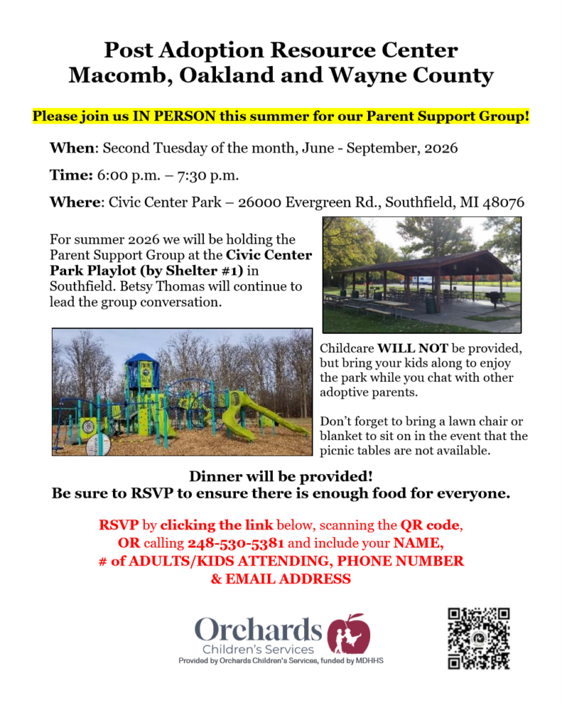 Parent Support Group - Summer 2026